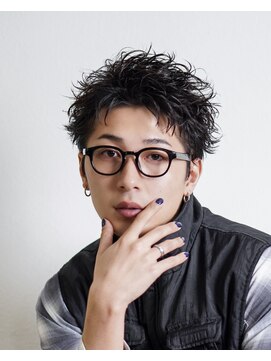 オーシャントーキョー 渋谷神南(OCEAN TOKYO) 黒髪無造作アップバングアクティブスパイキーショート