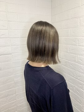 ヘアースペースブルーム プリュス 石橋店(HAIR SPACE BLOOM plus) ミルクティーグレージュ/ダブルカラー/透明感