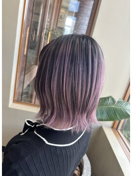 ヴァンカウンシル Kuwana(VAN COUNCIL) ピンクパープルボブバレイヤージュ