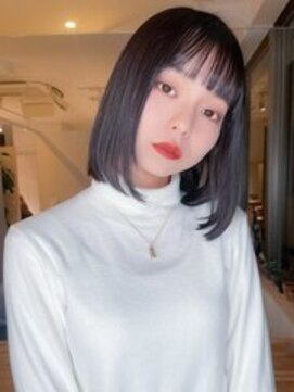 ウィズ 美容室 千葉店(Wiz) パツっと可愛いタッセルボブ!韓国風ヘアで小顔見せ◎