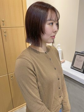 スムーク(smuk) 【smuk/釣部宥依】レッドブラウン/ボブ/フェイスレイヤー