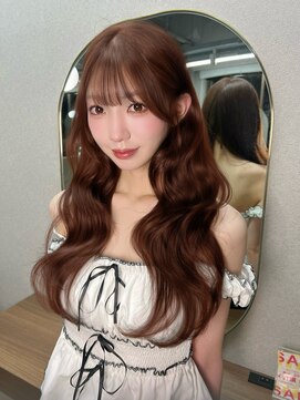 ボタン ハカタ(VOTAN hakata) 【ろみおStyle】レイヤーカット/マロンベージュ/秋カラー/前髪