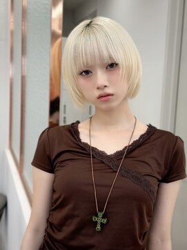 シー バイ ロンド 新宿(Sea by Lond) ココアベージュ×レイヤー[小顔/黒髪/オリーブグレー]