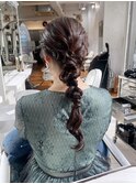 【お呼ばれヘア編みおろし】