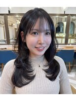 ロンドアベニール 北千住(Lond avenir)&nbsp;韓国顔周り/バタフライカット/ミディアムレイヤーカット北千住