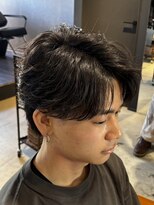 ボンドストーリールミエール(Bond Story lumiere) フェザーパーマニュアンスパーマカルマパーマ毛流れパーマ眉毛