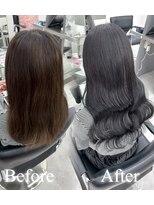 スタイル 横浜(STYLE)&nbsp;南波担当/韓国羽エクステ/ダークトーンカラー/ダブルスキル