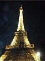 ボンヌーベル&nbsp;Parisに2年留学してたので、パリ話大好き！夜のエッフェル塔です