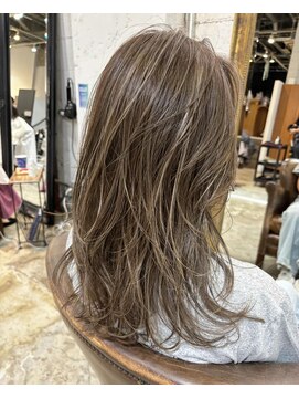 ノラ ヘアーサロン(NORA HAIR SALON) 【中迫】大人の上品なハイライトカラー白髪ぼかし 脱白髪染め5