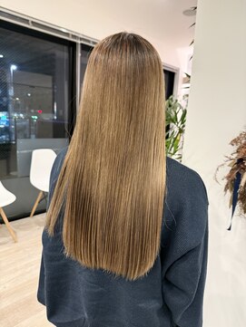リシェイルノイ(RICHAIR.NEU) ブリーチ縮毛矯正☆シルクストレート