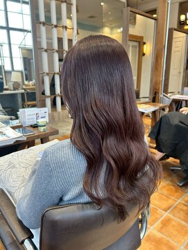 ルチア ヘア ステラ 京都店(Lucia hair stella) ミディアムレイヤー顔周りレイヤーブラウン韓国ヘア京都河原町