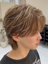 ラ ポルト ドゥ サワ(La Porte de SAWA) フェザーショート×バレイヤージュ風ハイライト