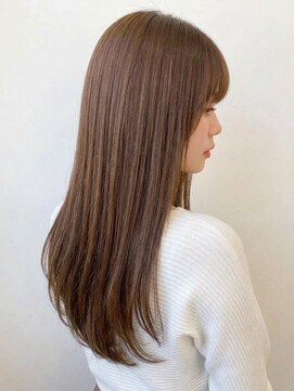 メゾンe.m.a(MAISON e.m.a) 艶感髪質改善カラーオリーブベージュ秋カラー