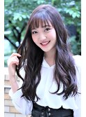 【coma中野】暗髪セミウェットで作る、ゆるふわMIXロング