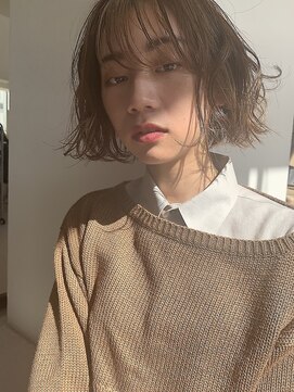 フィルムス 柏(FILMS) 暗めカラー/ショートボブ/マロンベージュ/くすみベージュ/柏