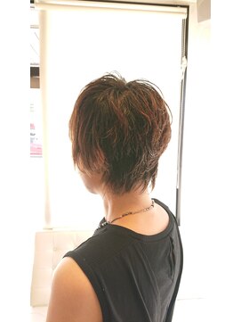 ヘアヌーダ ショートボブ、髪質改善、白髪ぼかし、キッズカット、カット
