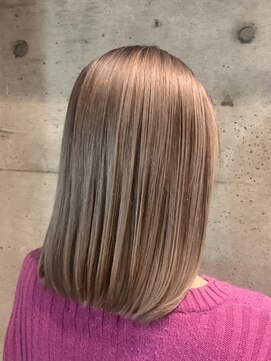 グランアージュ 池袋東口店(grandage) 柔らかベージュ×鎖骨ミディ