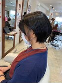 【just hair 京急久里浜】ショートボブ/イヤリングカラー