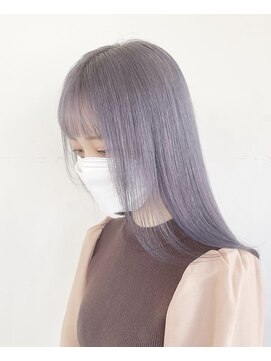 ソワンドゥブレス 瓜破店(soin de brace) 【辻快樹】ケアブリーチ/ブルーラベンダー