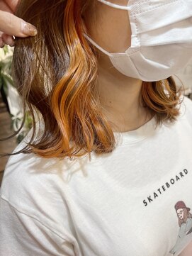 アクトゥス(AEQUITAS) イヤリングカラー×オレンジ