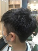 仙台D 学割U24マッシュショートツーブロック小学生パーマstyle
