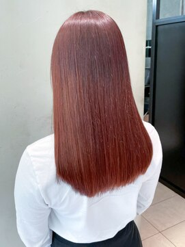 アイティーバイアルバム 松戸店(IT by ALBUM) ブラウンミディ_外ハネボブセクションカラー_ba386521