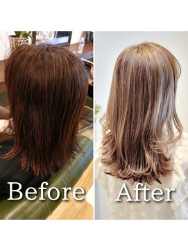 キザシ(KIZASI) 毎回ハイライトを入れて作る白髪ぼかしはやわらかさ抜群