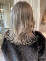 ロリム(RorriM)&nbsp;ダブルカラー　ホワイトシルバー