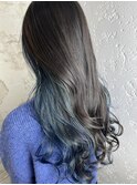 インナーカラーイヤリングカラーブリーチ池袋