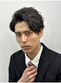 七三かきあげビジネスショート