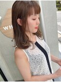 【WHOLE】オリーブベージュ×ナチュラルウェーブ