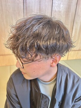 ニアウ 伊勢崎連取店(Niau) メンズマッシュパーマツイストスパイラルパーマ波巻きパーマ