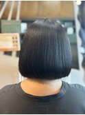 ボブヘア髪質改善縮毛矯正クセストパー