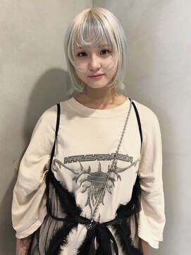 ペレ 梅田(PELE) 前髪/アンブレラカラー/こなれミディ/イメチェン/ウェーブパーマ