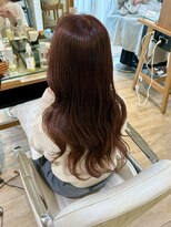 ネオリーブ チロル 横浜西口店(Neolive CiroL.)&nbsp;ピンクブラウン　暖色カラー 艶髪 ロングレイヤー