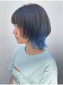 ダブルカラーインナーブルーベージュカラーケアブリーチカラー