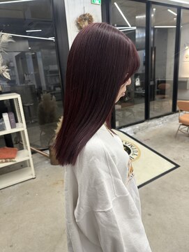 ユイマァル 岡山店(YUIMARL) 艶々バーガンディーカラー