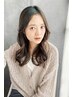 【人気】カット+ブリーチなし透明感ダブルカラー￥17000