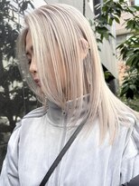 ヌエン 渋谷(NU/EN)&nbsp;春のトレンド外国人風ホワイトベージュとナチュラルレイヤー