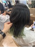 ウルフインナーカラーデザインカラー