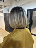 Balayage × Bob cut