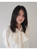 乾かすだけでキマる髪/ ミディアムレイヤーカット
