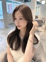 マインバイアフロートギンザ(MYNE by AFLOAT GINZA)&nbsp;顔周りカット/レイヤー/くびれ/シースルー/ミルクティーベージュ