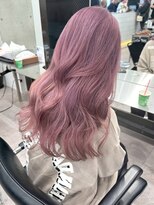 サンクマーケット 渋谷(cinq MARKET)&nbsp;渋谷ピンクベージュカラーペールピンクカラー顔周りレイヤー30代