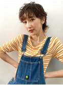 ３０代４０代４０代ショートウルフニュアンスパーマ