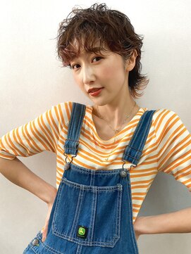 ユイマァル 倉敷(YUIMARL) 30代40代40代ショートウルフニュアンスパーマ