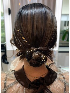 ダリア 横浜(DALIA) 【横浜髪質改善縮毛矯正サロン】結婚式アップヘアアレンジ
