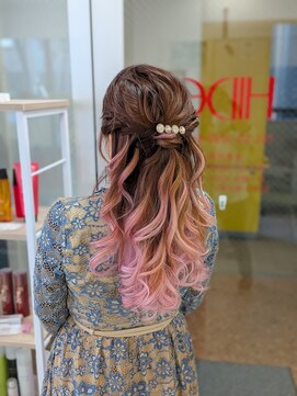 ヒデ美容室 お呼ばれヘアアレンジ～巻きおろし