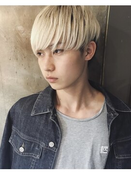 ピア(Pia) メンズマッシュ×ホワイトブロンド【天神】