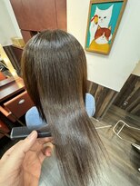 セレスト 福岡天神店(CELESTE)&nbsp;【甲斐】春色の「モカベージュブラウン」のツヤ髪